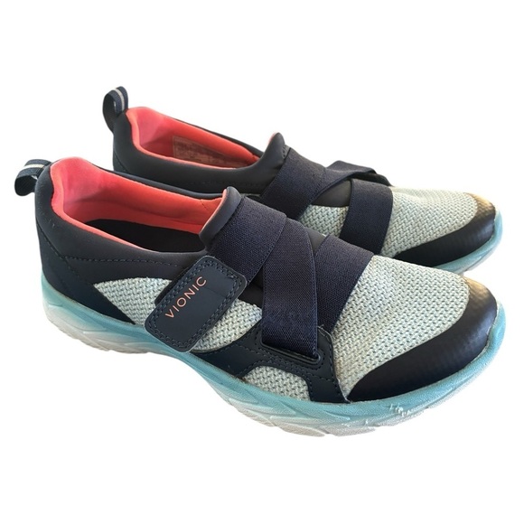 Vionic Women's Brisk Dash Slip-on Sneaker Shoe Navy Blue Sz 7 With Orthaheel - Picture 1 of 8